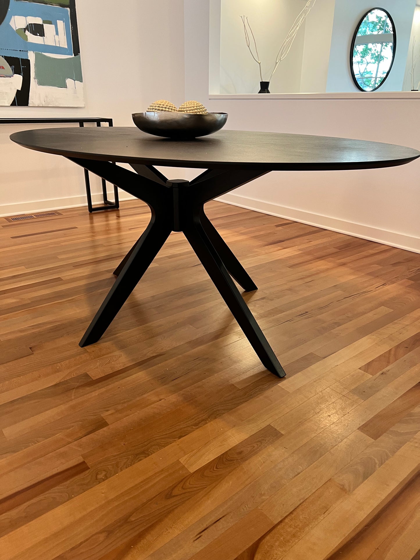 Oval Wood Dining Table