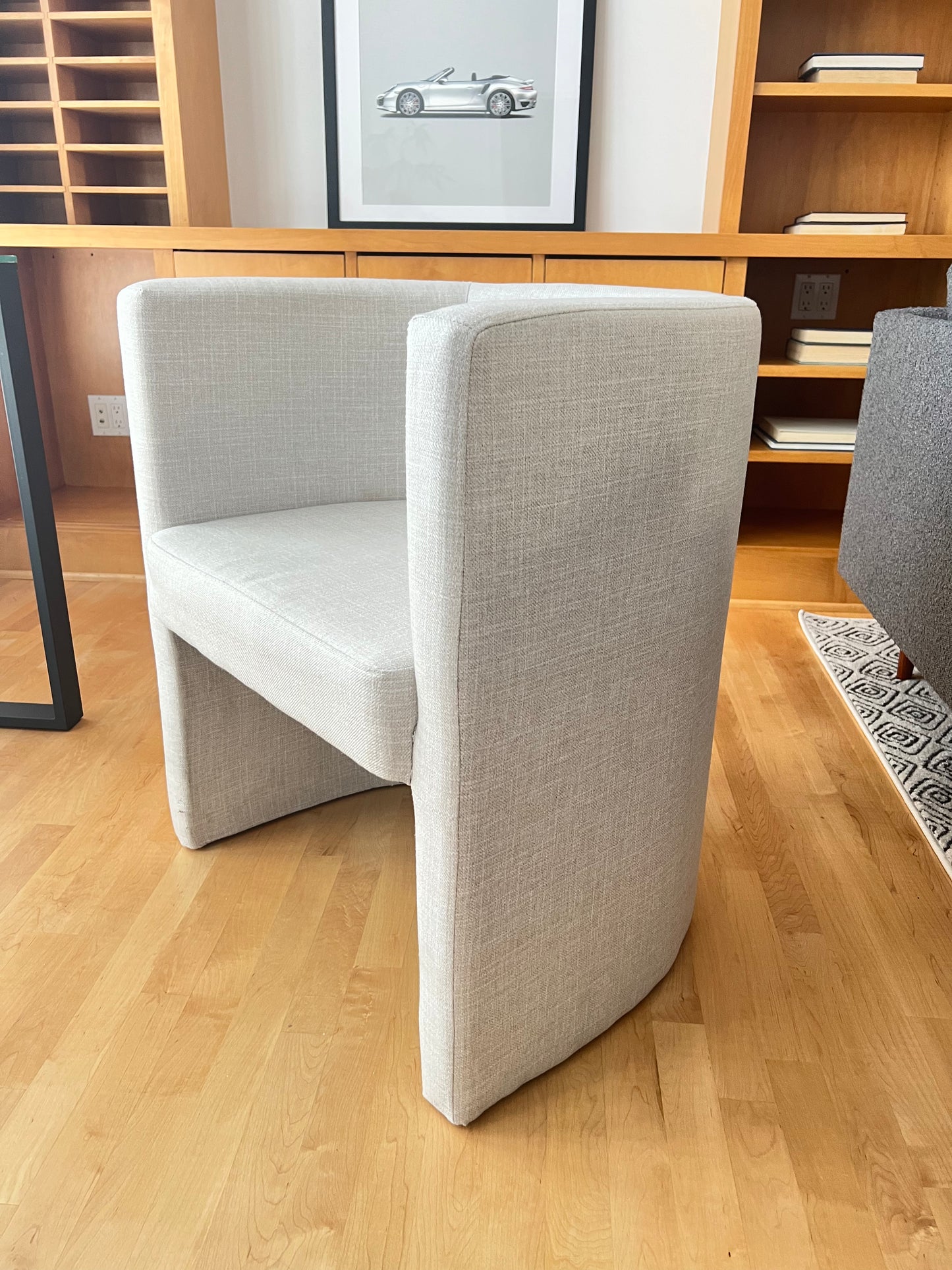 Heather Grey Barrel Chair