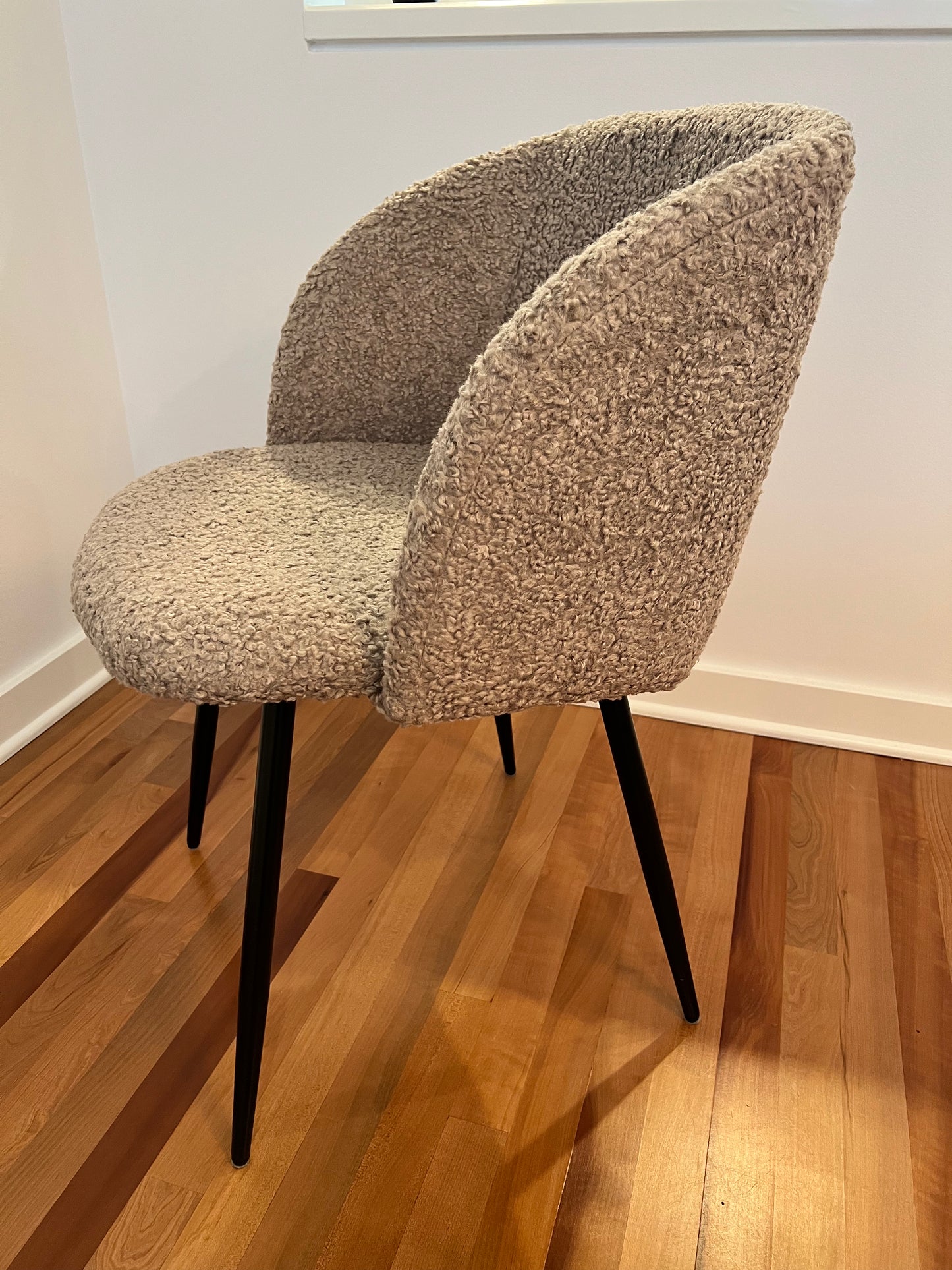Grey Boucle Dining Chair set of 6