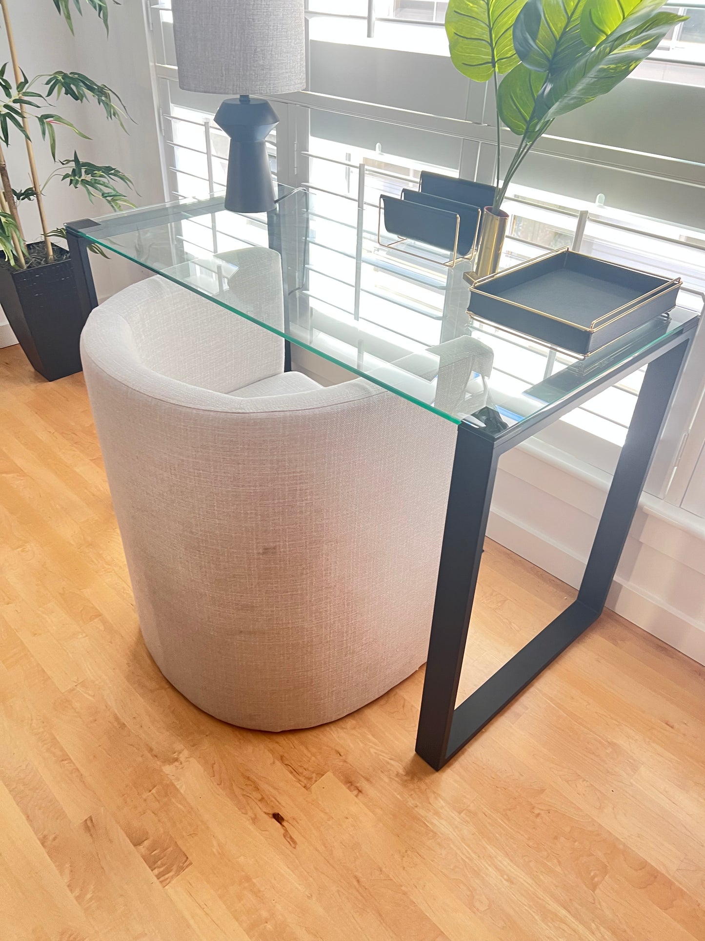 Glass Top Desk