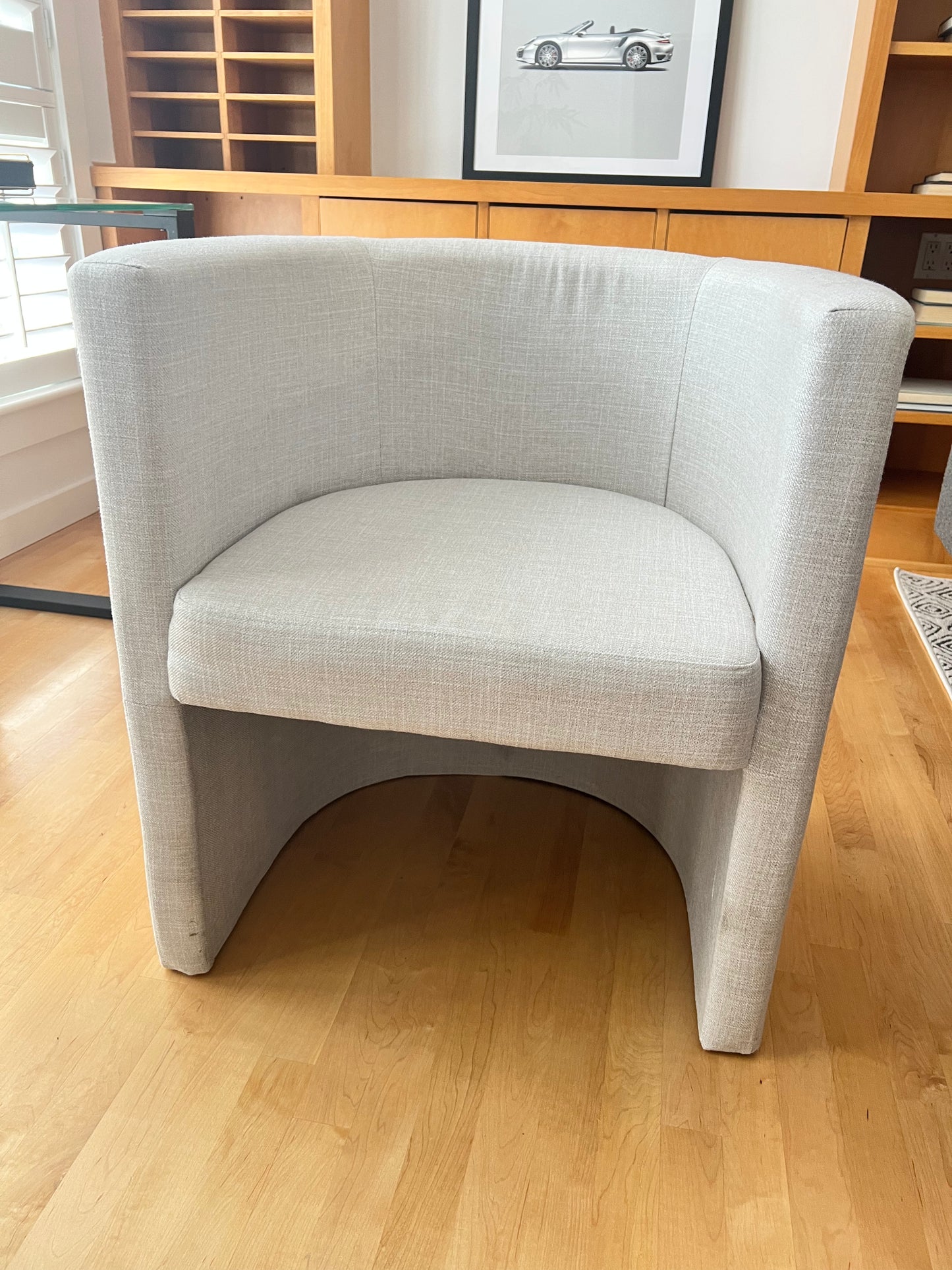 Heather Grey Barrel Chair