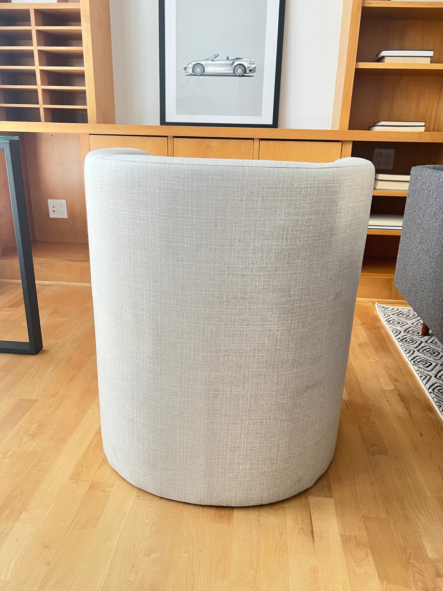 Heather Grey Barrel Chair