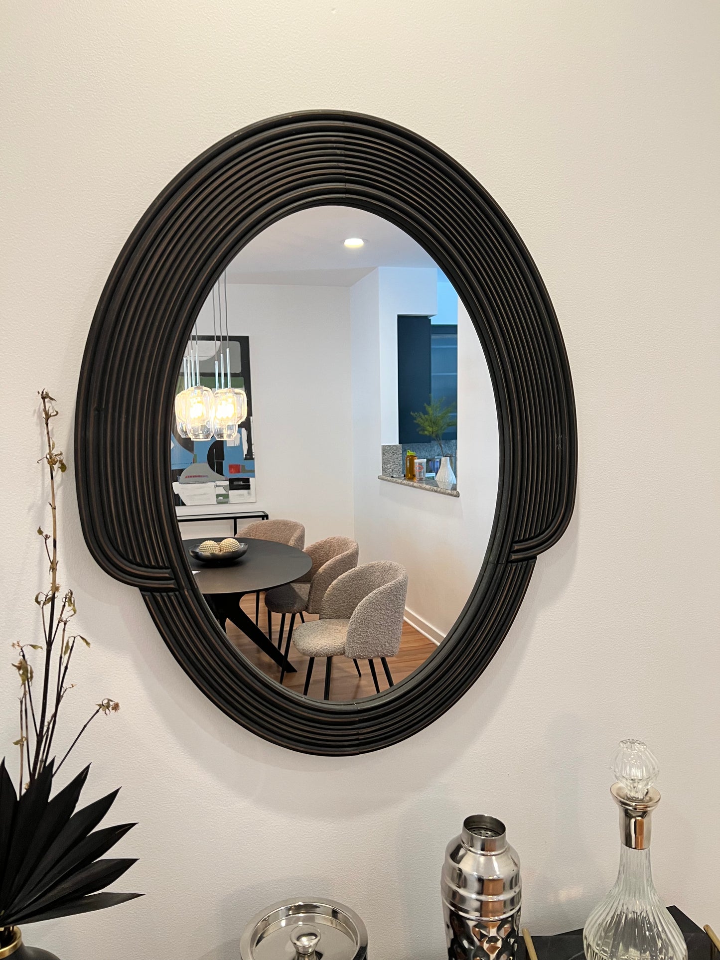 Molded Oval Mirror