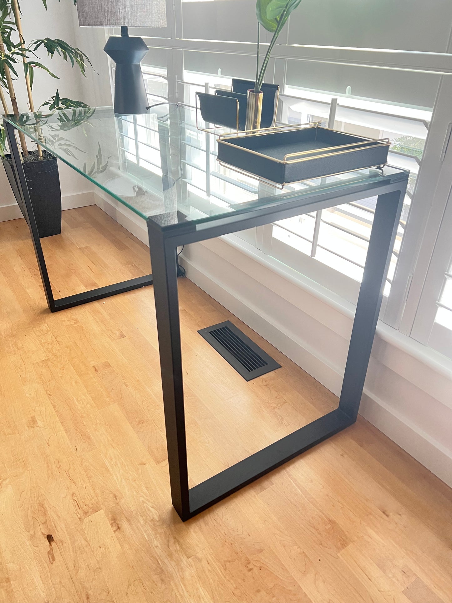 Glass Top Desk