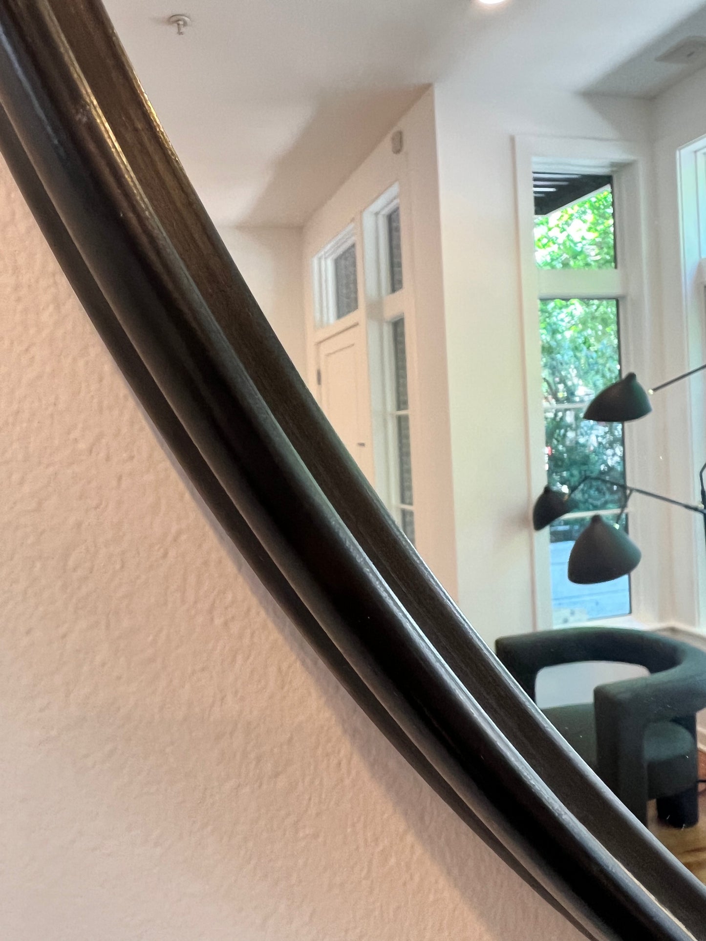 Metal framed mirror