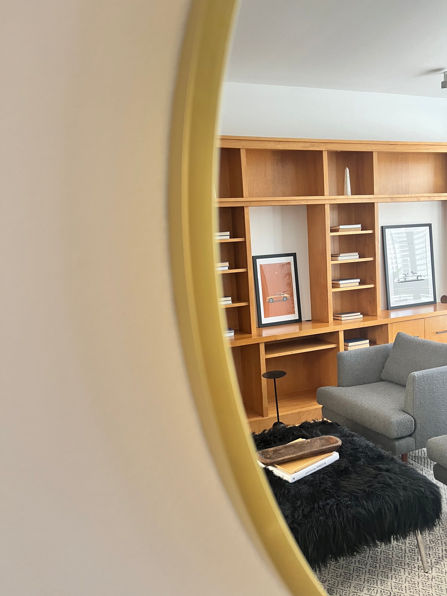 Metal framed mirror