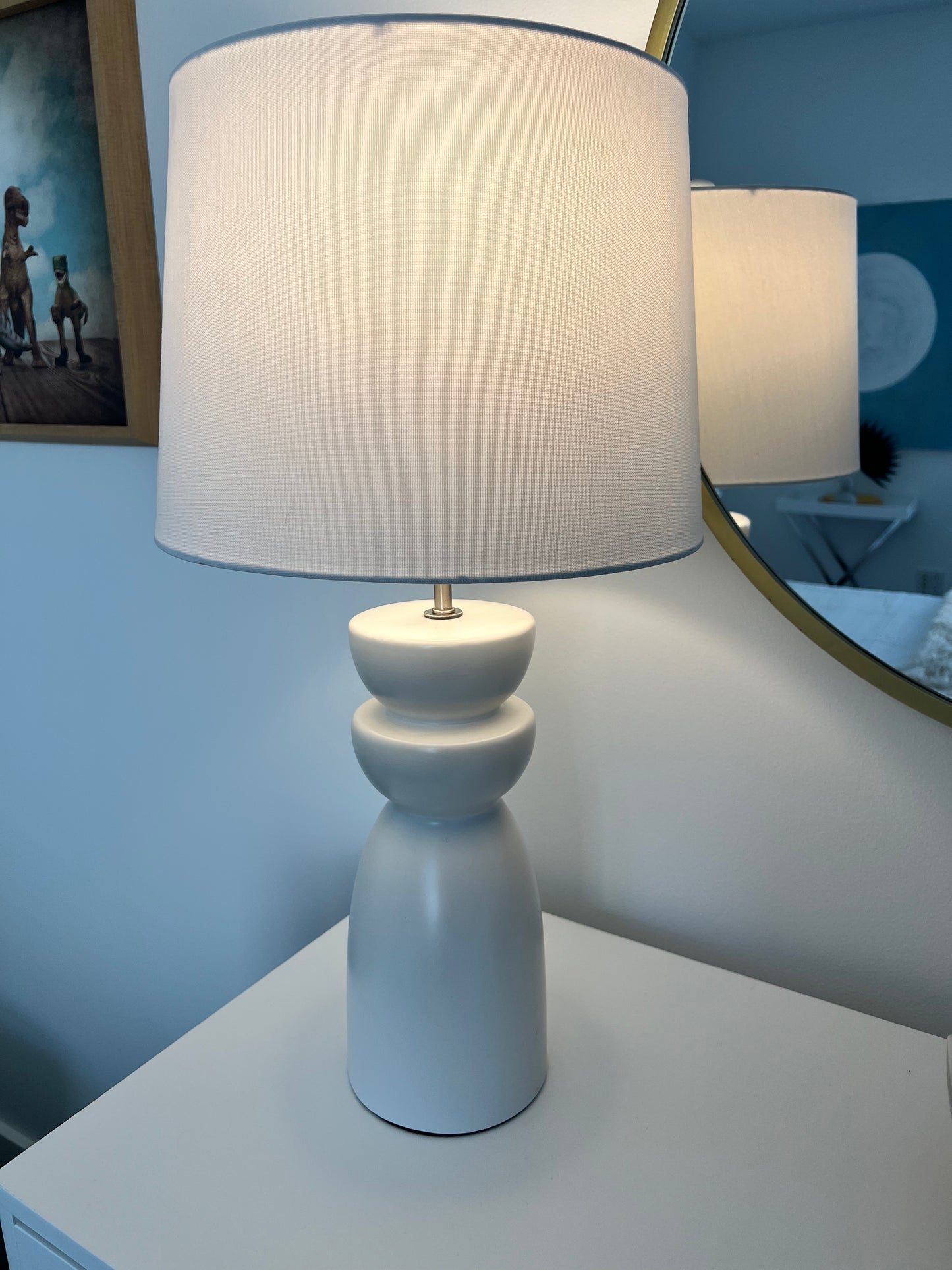 White Sculptural Lamp