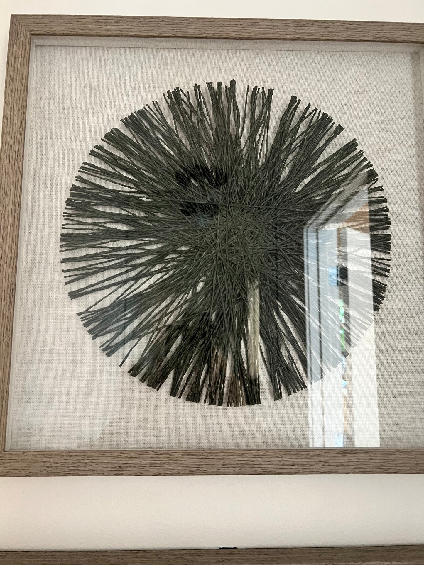 Framed Fiber Art set of 2