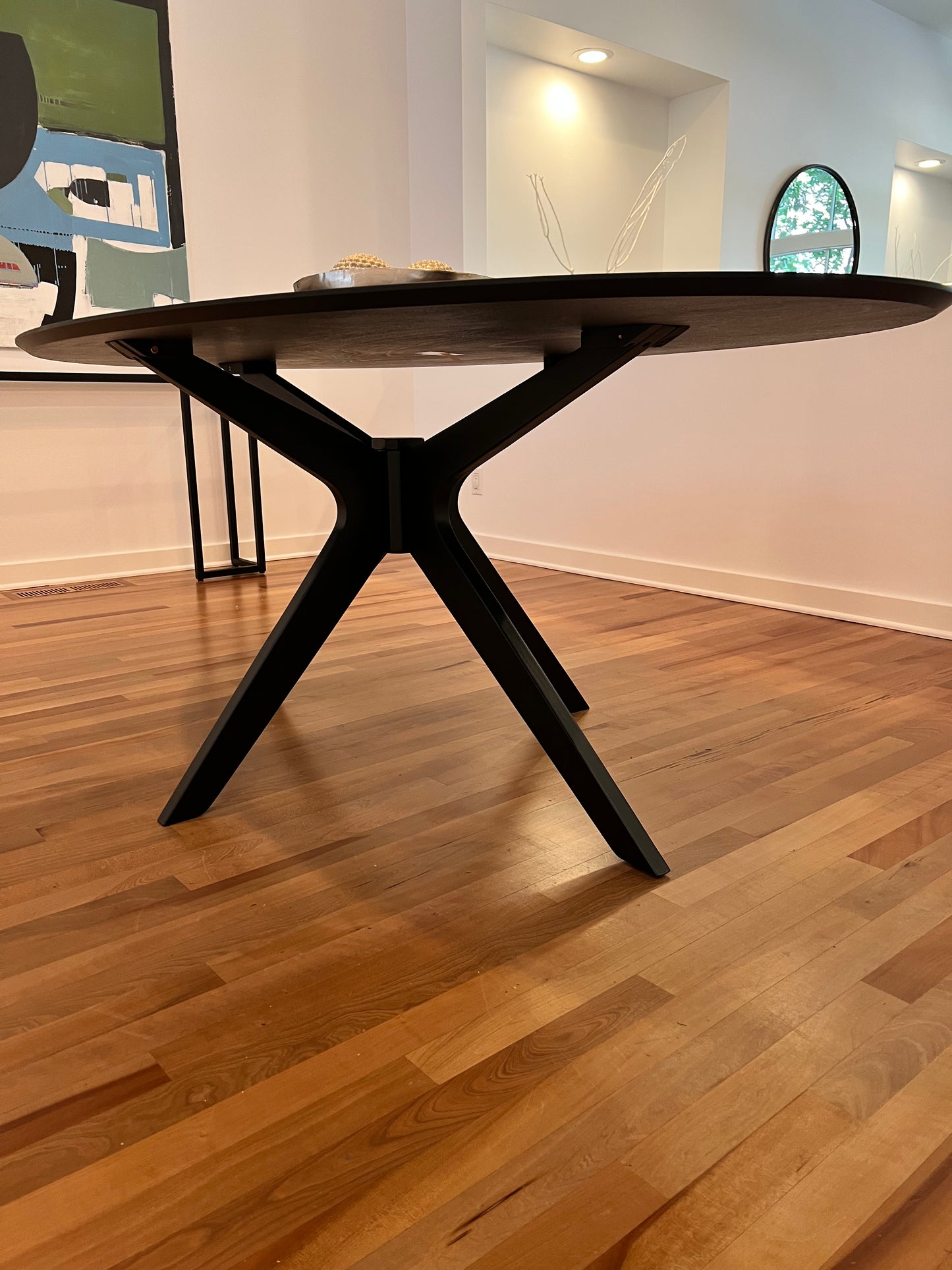 Oval Wood Dining Table
