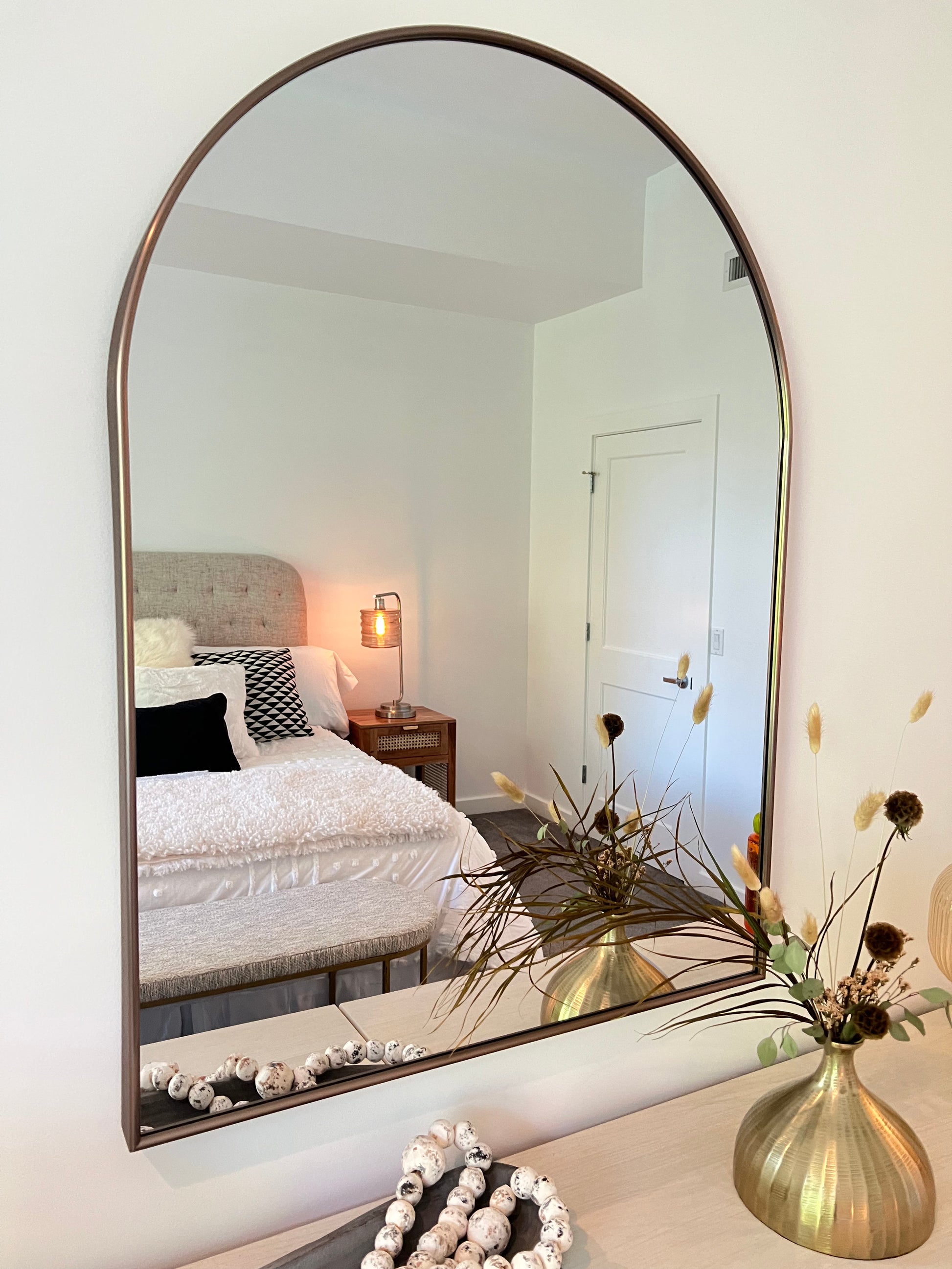 How to Make a Large Arched Mirror - Jenna Sue Design